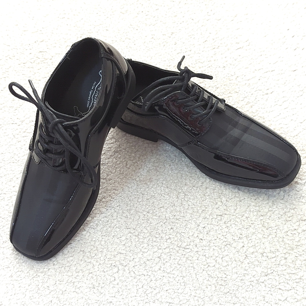 Felipe Stefano Italian Signature Series black dress shoes